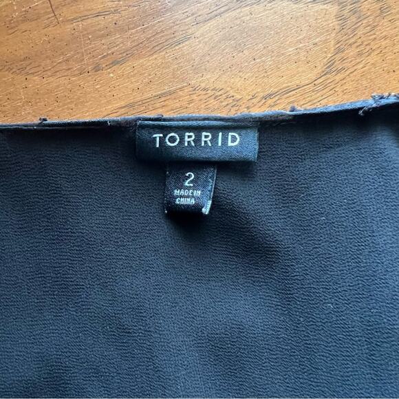 Torrid Babydoll Clip Floral Long Sleeve Top Womens Size 2X - Picture 7 of 7